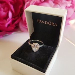 Pandora radiant teardrop ring
